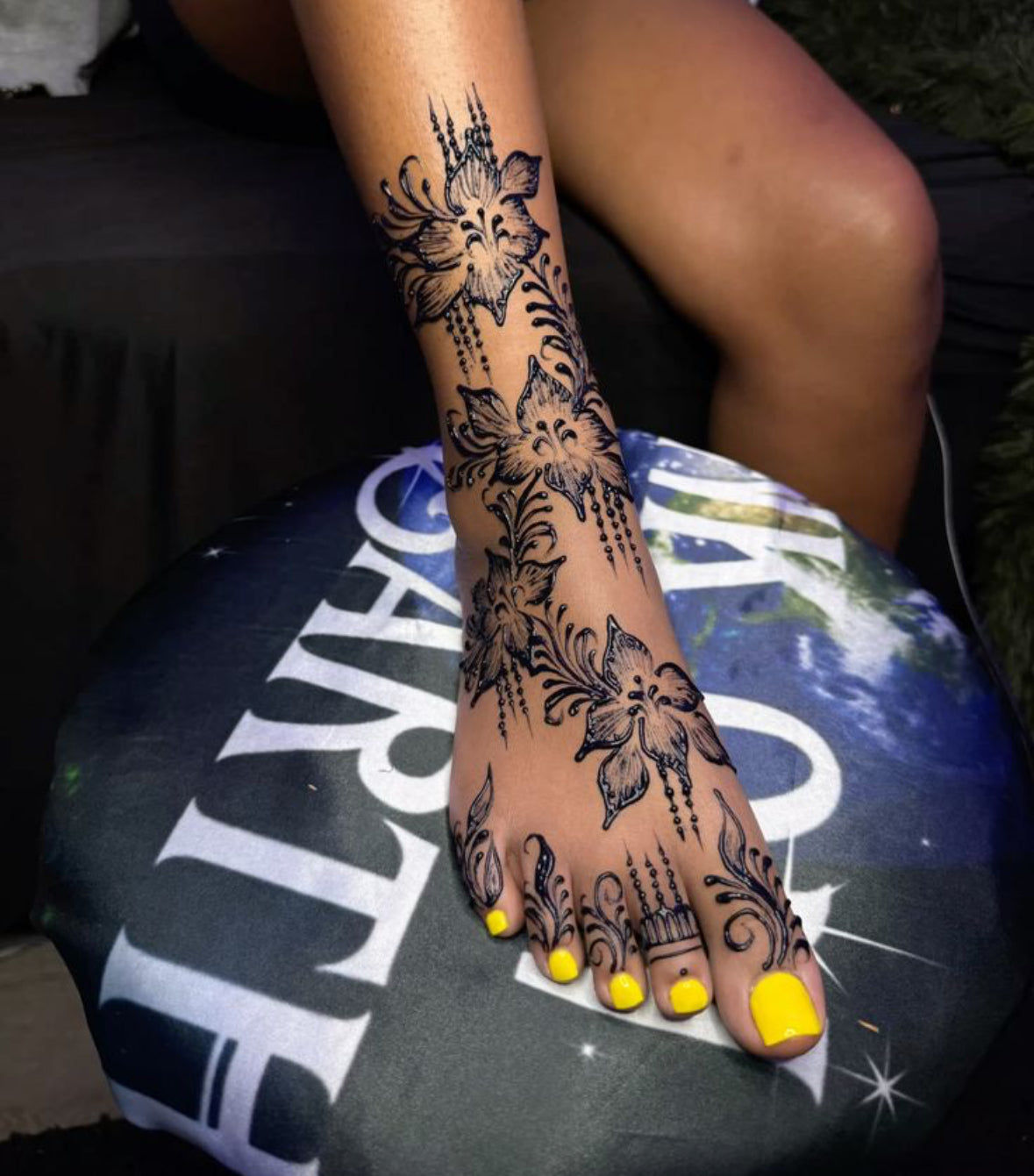 Tatouage éphémère au Jagua