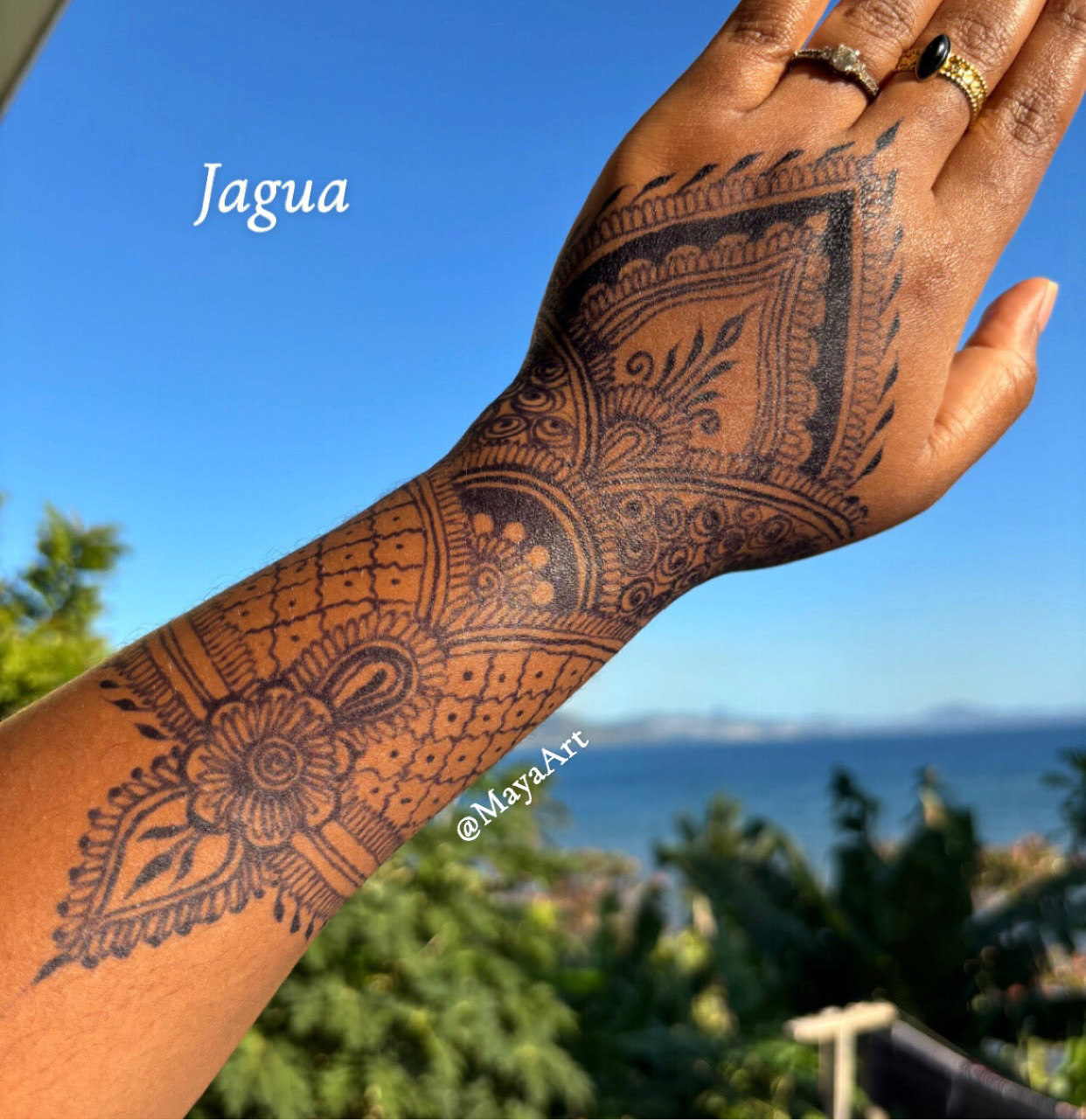 Tatouage éphémère au Jagua